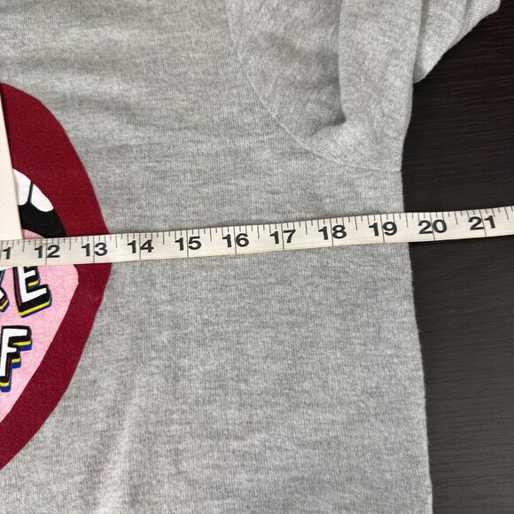 Wildfox Baggy Beach Jumper Women Small Mouth Tongue Sweater Soft Sweatshirt NEW - Picture 7 of 10